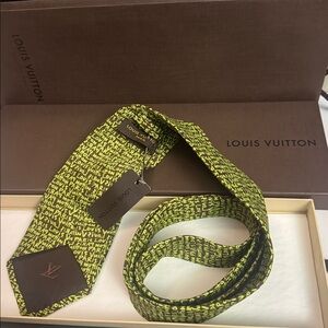Louis Vuitton Neon Yellow Tie